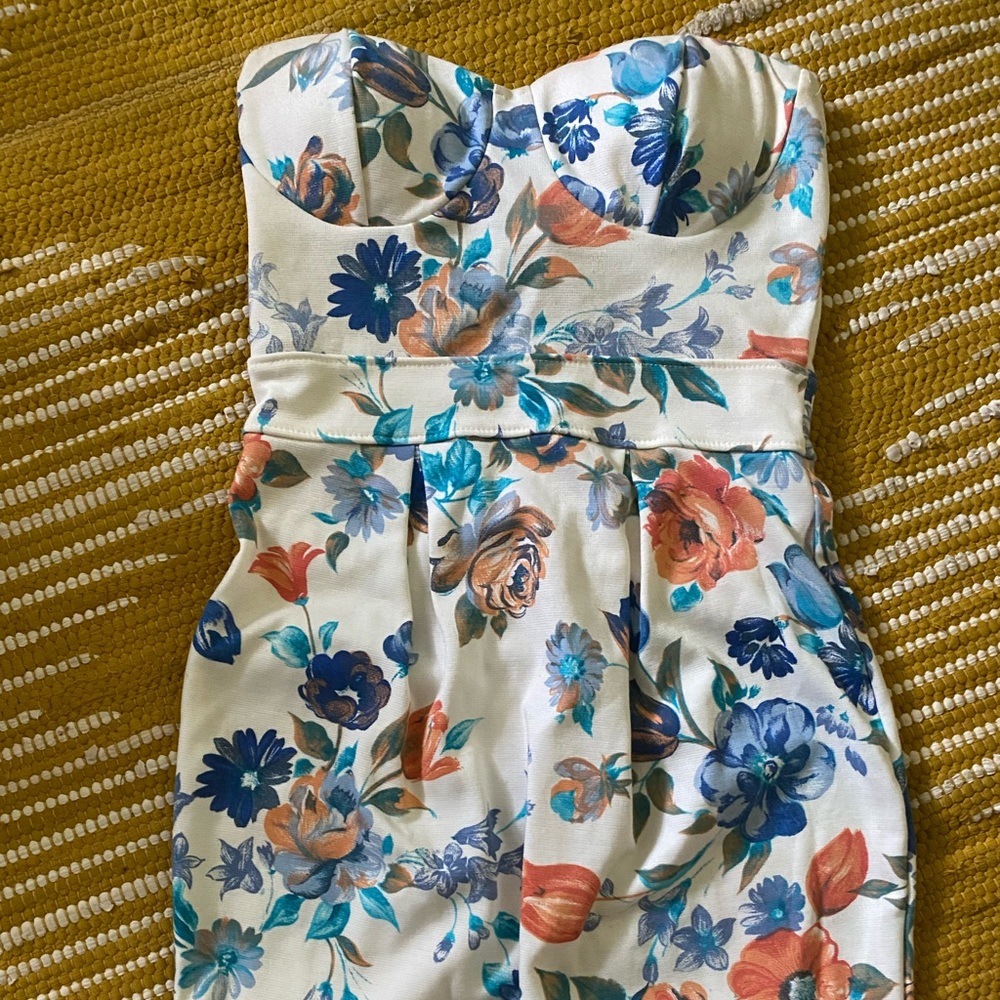 Strapless summer dress
